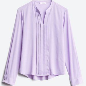 CALVIN KLEIN SUIT SEPARATES Wenlie Pleat Detail Blouse
